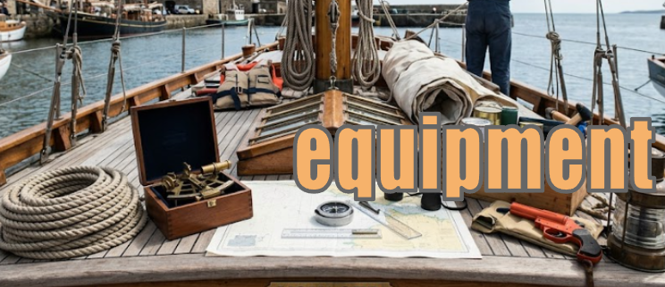 equipment バイキングの船の旅支度一式のイメージ図