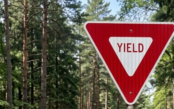 yield 道路標識のイメージ図