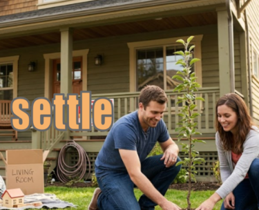 settle　定住者のイメージ図