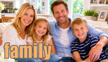 【語源も分かって、忘れない】英単語「family」の意味と使い方・覚え方・文法解説【famul-(仕える人)+-ia(集まり)=1つの屋根の下に属する集まり】