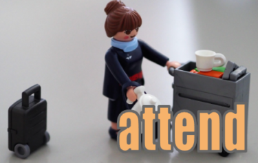 【語源も分かって、忘れない】英単語「attend」の意味と使い方・覚え方・文法解説【at-(〜の方へ)+tend(伸ばす)=意識や足をそちらへ伸ばす】