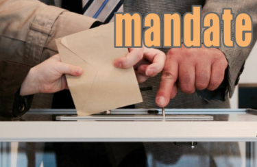 mandate　投票によって権限を渡す　イメージ図