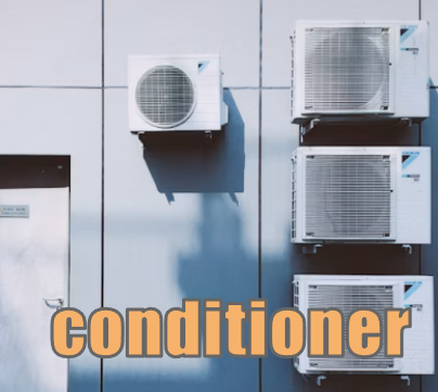 conditioner 空気を調整する機器(エアコン)のイメージ図