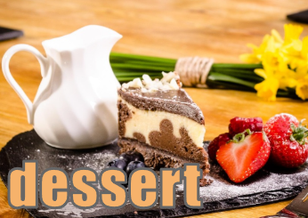 【語源も分かって、忘れない】英単語「dessert」の意味と使い方・覚え方・文法解説【des-(片付ける)+servir(給仕する)=テーブルを片付けた後に出すもの】