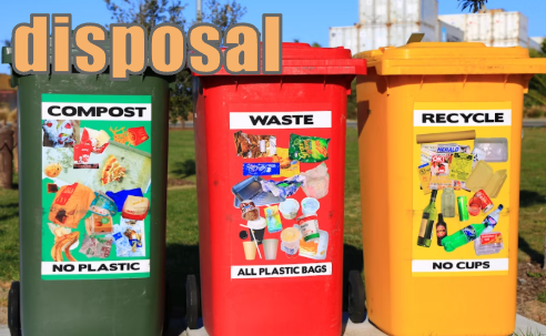 disposal ゴミの仕分け イメージ図
