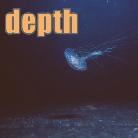 【語源も分かって、忘れない】英単語「depth」の意味と使い方・覚え方・文法解説【deep(深い・底)⇒深いこと・深さ】