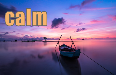 calm 水面が凪いでいる様子 イメージ図