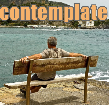 【語源も分かって、忘れない】英単語「contemplate」の意味と使い方・覚え方・文法解説【con-(完全に)+templ(神殿)=神殿でじっくり熟考する】