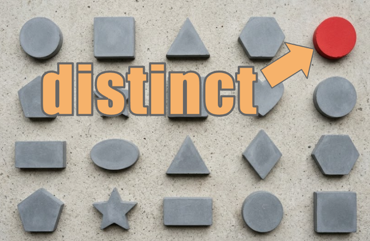 distinct イメージ図