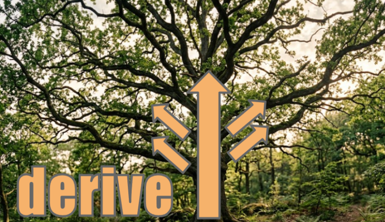 【語源も分かって、忘れない】英単語「derive」の意味と使い方・覚え方・文法解説【de-(引き離す)+riv-(川)=本流の川から水を ...