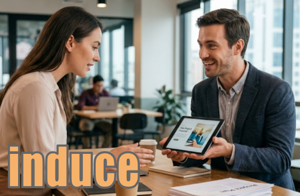 induce 説得する イメージ図