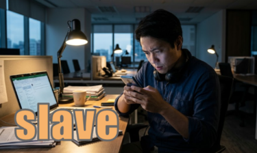 【語源も分かって、忘れない】英単語「slave」の意味と使い方・覚え方・文法解説【自由を奪われ、自分の意志で動けない状態】
