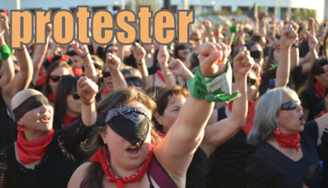 protester デモ参加者 イメージ図