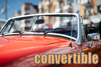 convertible オープンカーのイメージ図