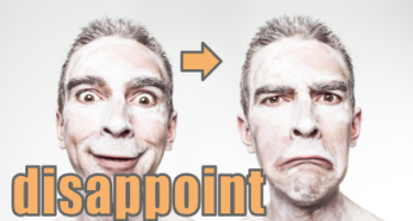 【語源も分かる】英単語「disappoint」の意味と使い方・語源！be disappointed等の文法